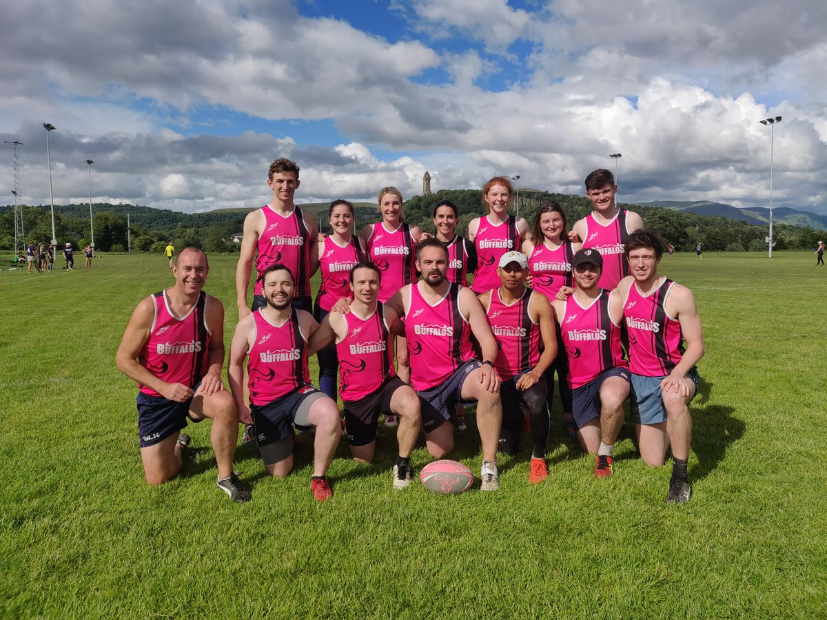 BuffalosTouch's tweet photo. Another great @scottishtouch Series tournament organised by @StirlingTouch, who definitely brought the Storm! 😜
Thanks to opposition and refs, and congrats to Andrew for earning his L1 Ref badge!
#buffalos #waterbuffalos #buffamily #jointheherd #feelthestampede #refburton https://t.co/FkR3A7vnbU