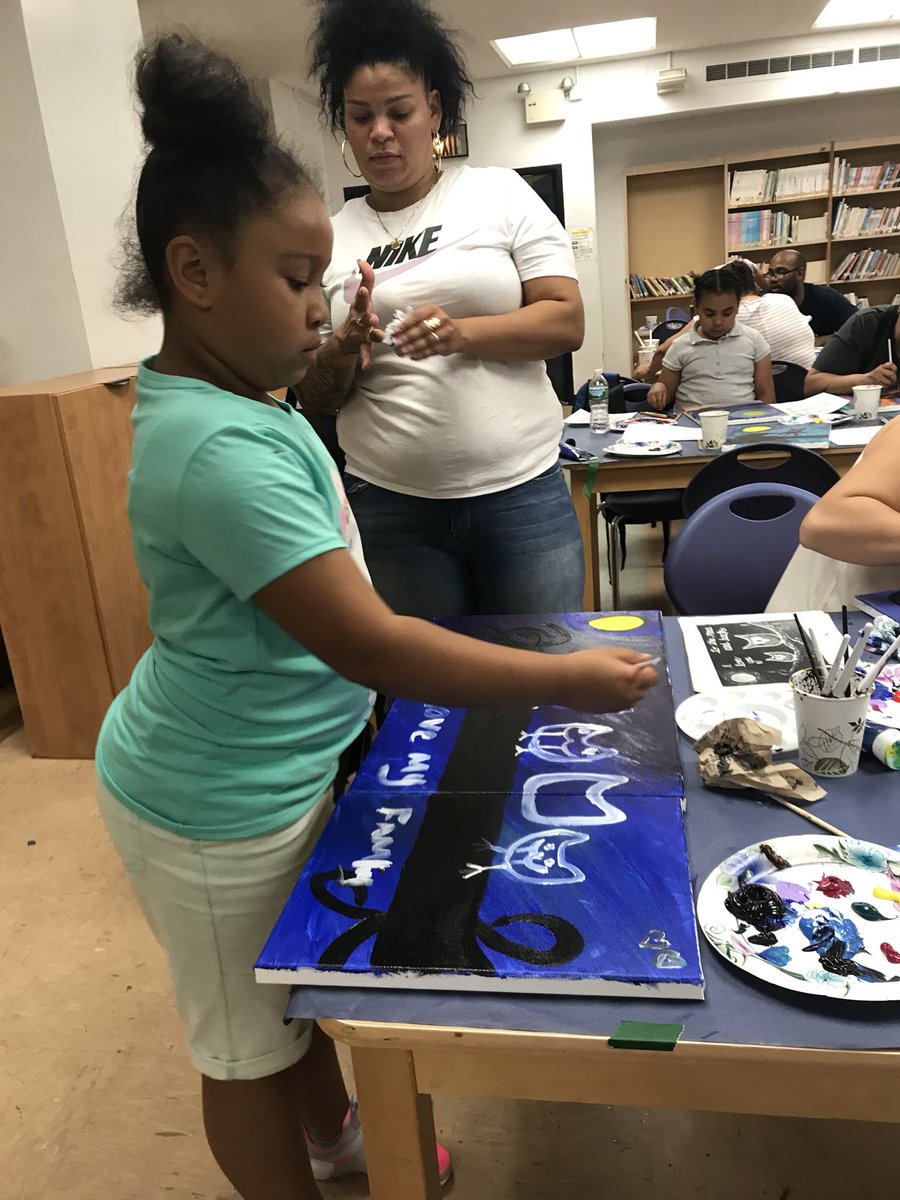 CS 211 parent and child paint night. Thanks to everyone who came out! #tanyadrummond #212inD12 #nycdoe #BronxPride