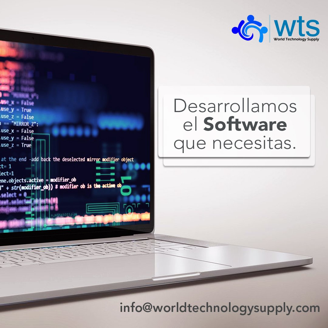 WTSupply's tweet photo. Desarrollamos el Software que tú y tu negocio necesitan.
 
¿Qué esperas? 

Contáctanos: info@worldtechnologysupply.com https://t.co/Jy36kLmHtV