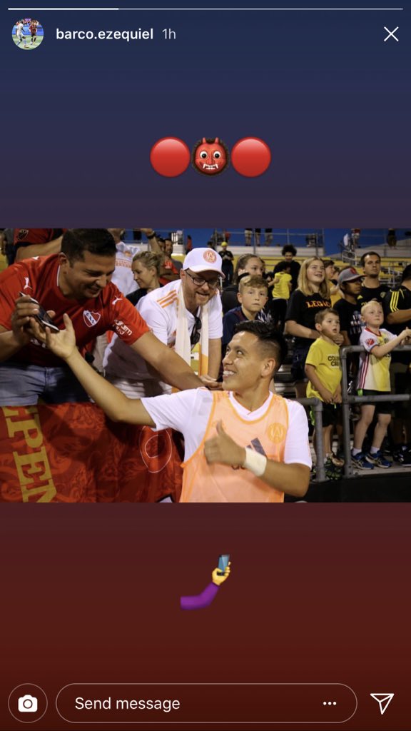 FerofKy's tweet photo. Publicado por el Crack de Ezequiel Barco en su Instagram Oficial.. 
❤️⚪️❤️ #TodoRojo #ConElRojoATodosLados #CAI #AtlantaUnitedFC #Crack #CAIndependiente @Independiente  @ATLUTD https://t.co/DLChuw8S5O