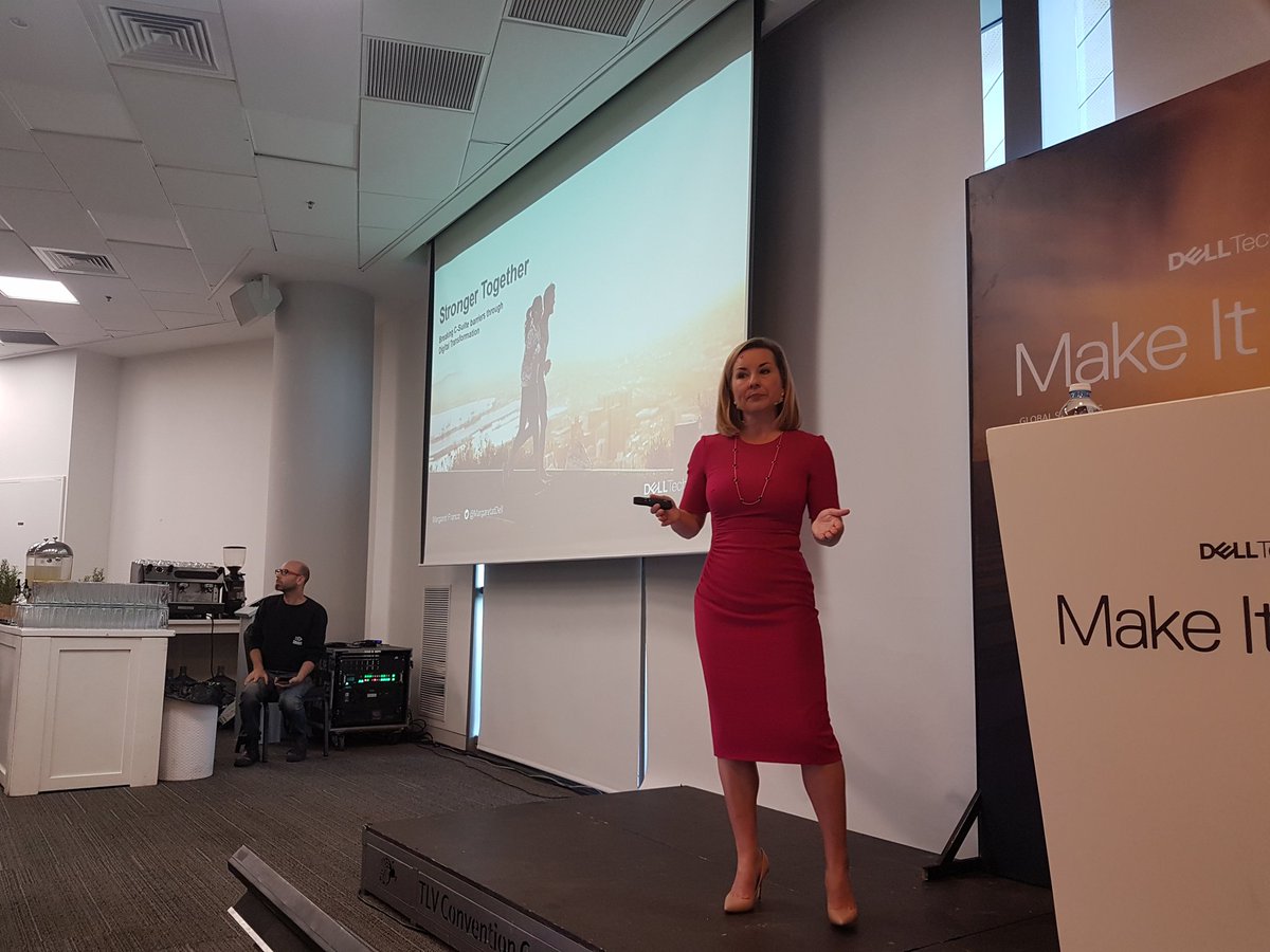 anjamonrad's tweet photo. Kickoff by @MargaretatDell and @LiorPony here in Tel Aviv for the #ConnectedSeries #DellTechForum Going to be a great day with our customers and partners. Next up the Keynotes.... #besteverregion #inittowinit #DellEMCIsrael https://t.co/5AftSBLYqD