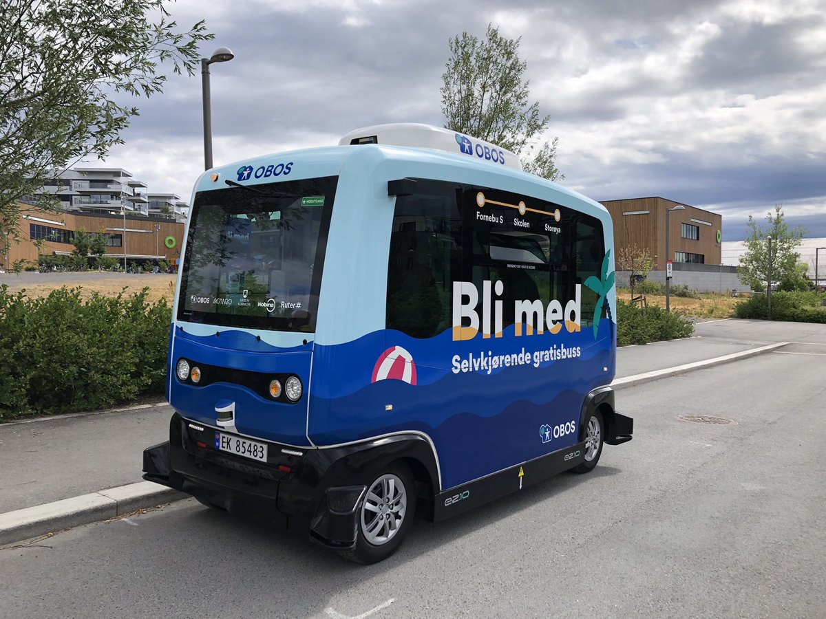 Idag börjar vi köra första autonoma bussen på allmän väg i Norge ihop med OBOS, Acando Norge och Ruter As!