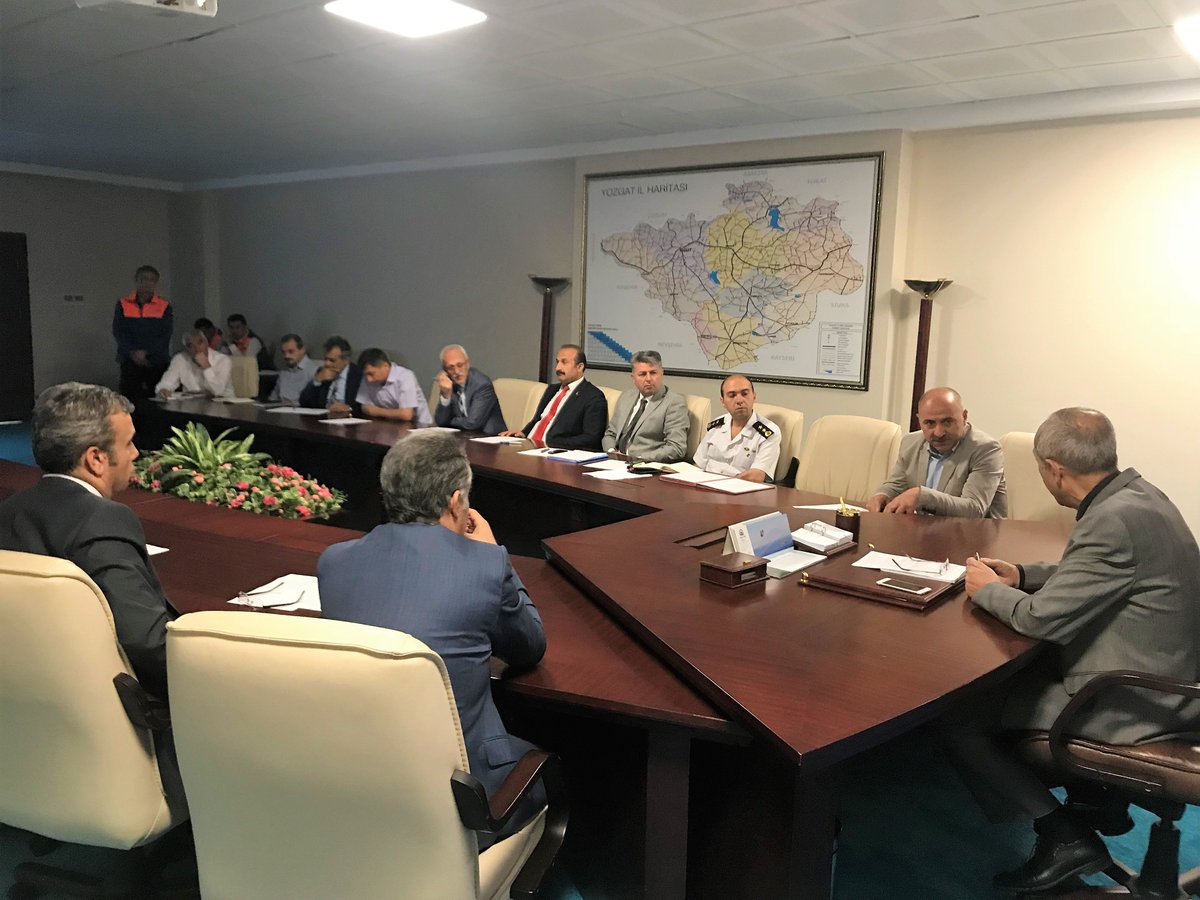 12/06/2018 tarihinde saat 11.00 da İl Afet ve Acil Durum Koordinasyon  Kurulu (İAADKK)  Sn. Vali Yardımcımız Adem YILMAZ başkanlığında  toplanmıştır