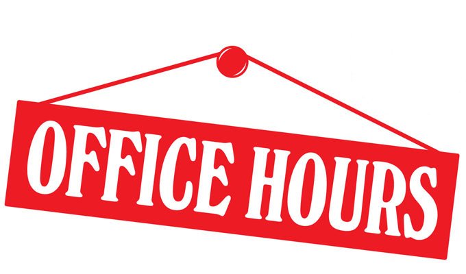 OTA Summer Office Hours! 8 a.m. to 3 p.m. in p105