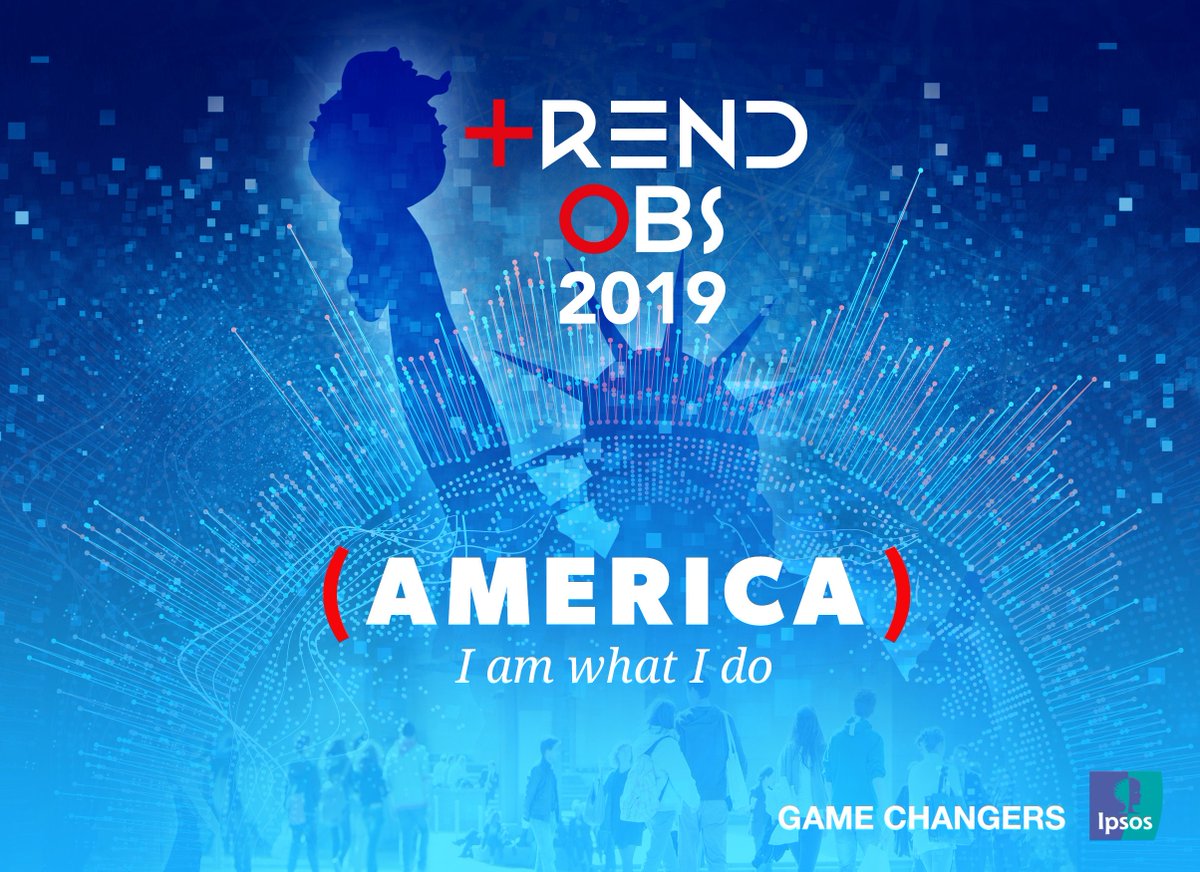 [🔴 #LiveTweet] Retrouvez-nous dès 9h pour la conférence #TrendObs 2019 (AMERICA) I am what I do #tendances #prospective #event