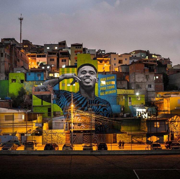 Juan Manuel Karg Gabriel Jesus Pintaba Calles En Brasil Durante El Mundial 14 Hoy Fue Titular En El Primer Partido De Su Seleccion En La Siguiente Copa Del Mundo Rusia