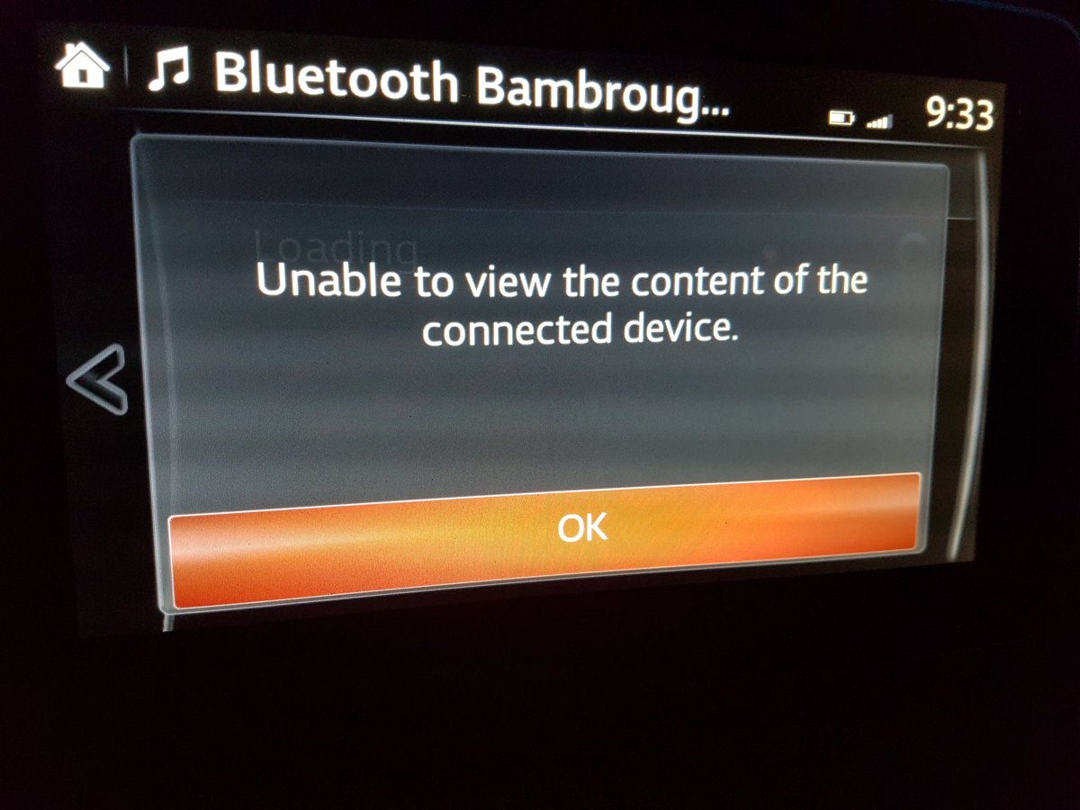 MattBambrough's tweet photo. @mazdacanada why do I always get this error on my infotainment?
#annoying #nohandsfree #2015mazda3 https://t.co/xLJCJmu7hL