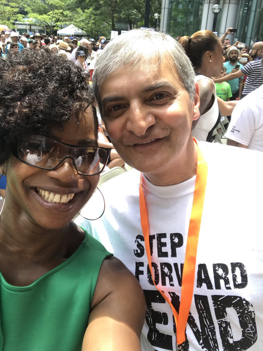 What an awesome morning I had at the World Partnership Walk’s opening cerem@è. I even ran into Riaz Ahmed!! Such an amazing and important cause! ❤️