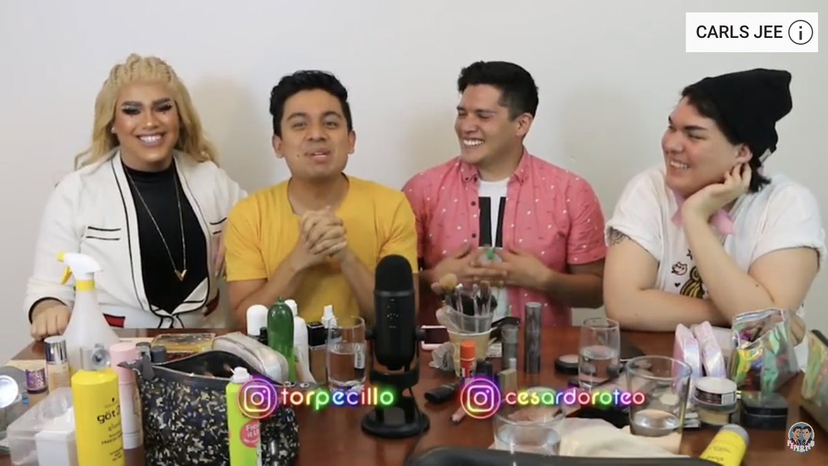 PepeYTeo's tweet photo. ¡YA ESTÁ ARIBA EL NUEVO VIDEO! ¡Corran a verlo! ¡Hicimos Drag por un día! Feat. @CarlsJee &amp; @Margaretyya 

https://t.co/YJ7JJXfZtX https://t.co/XyDcLN4I6f