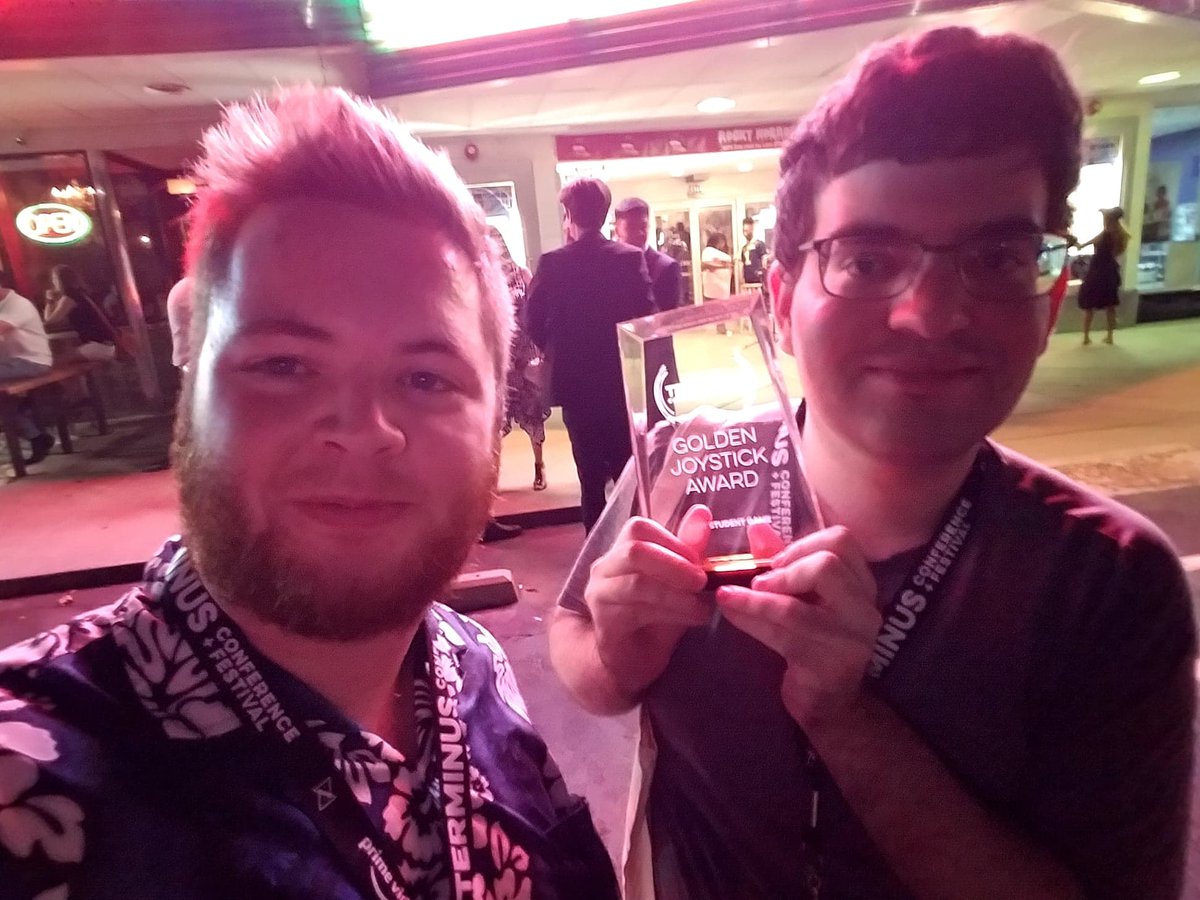 ArtiiGames's tweet photo. TimeTekker just won a Golden Joystick for Best Student Game! It got nominated for Best Overall Game and Best Game Design too!!!
#gamedev #TERMINUS2018 @qugdd https://t.co/vmdjfNNWKo