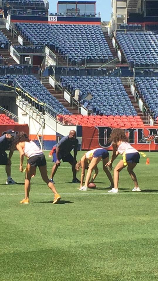 DBC_Emily's tweet photo. Football isn’t an easy sport to play but...
I definitely showed him how the game is played😈 

Happy Fathers Day 💙🧡😍 #DenverBroncos #DBCDads #milehighstadium https://t.co/zIRYeTBuYP
