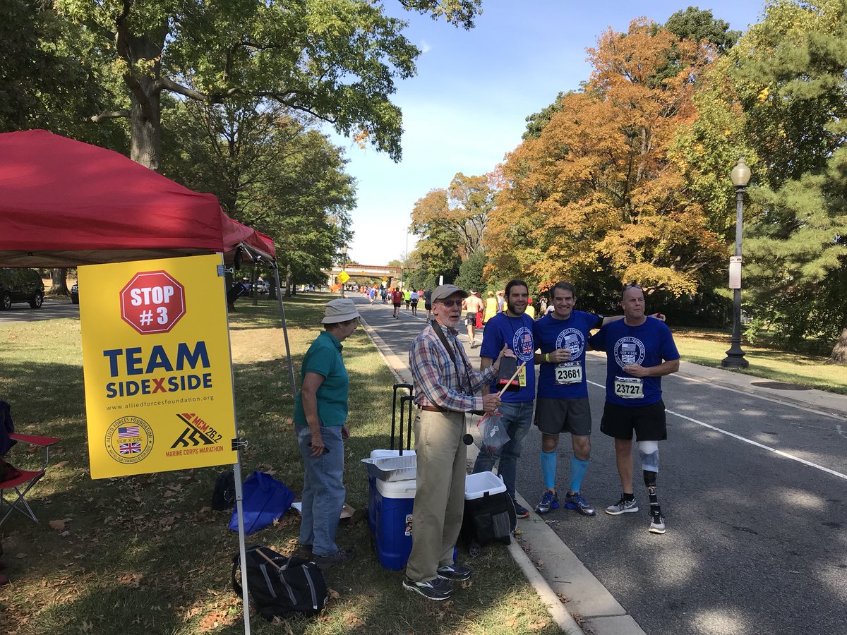 AFF_Team's tweet photo. AFF Marine Corps Marathon (MCM) 2018 looking for support runners and wounded, ill and injured to team up and challenge themselves. Contact info@alliedforcesfoundation.org for bibs and support roles.We have requirement for water stop teams, runners and sponsors. #MCM18 #challenge https://t.co/HqZdnafjEG