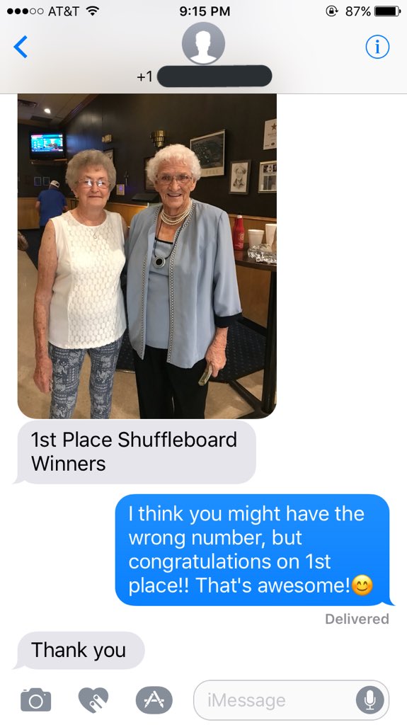 anne_pearson's tweet photo. Ok so maybe everything's a bit of a mess, &amp; maybe everyone's a little sad &amp; scared &amp; lost, but today these ladies I've never met won 1st place in shuffleboard, so today, we celebrate https://t.co/0dACN21iGJ