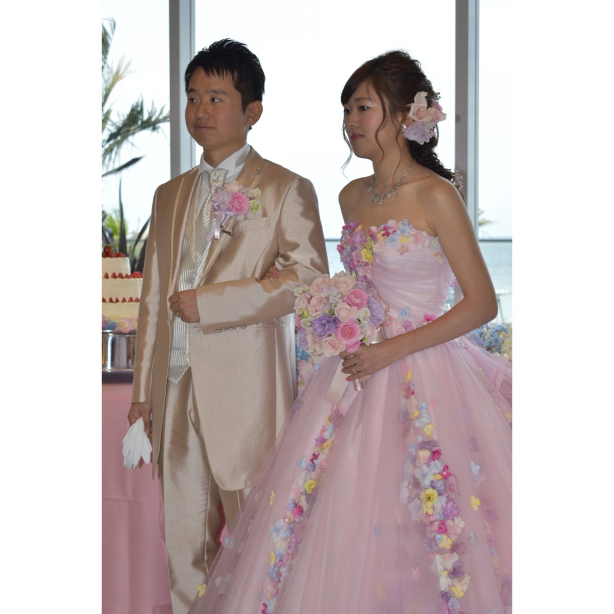 _mmm89_'s tweet photo. 昨日はまなの結婚式👰🏻❤️🤵🏻

🕊ご結婚おめでとうございます🕊

ドレス似合ってるし綺麗だし動画とかいろんなことで泣けて、招待してくれてほんとにありがとう😭
たくさんの素敵な瞬間をカメラに収めることができて、ほんとに嬉しいです🙌🏻

阿部ちゃんナイスキャッチでした😌💐

@manakatsu1708 https://t.co/1227RbIdhO