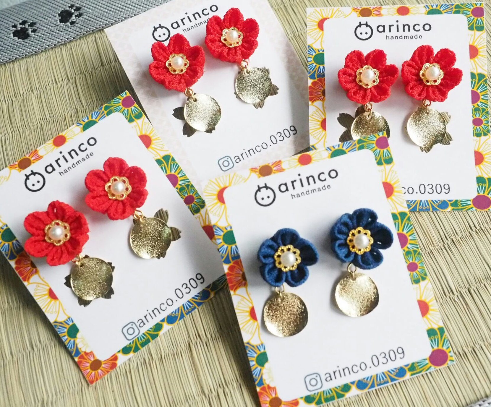 Arinco0309 בטוויטר つまみ細工 ピアス イヤリング 大人気シリーズのデザイン ありがとうございました つまみ細工 つまみ細工ピアス つまみ細工イヤリング ハンドメイド ハンドメイドアクセサリー 浴衣 着物 和装 結婚式 成人式 卒業式 前撮り
