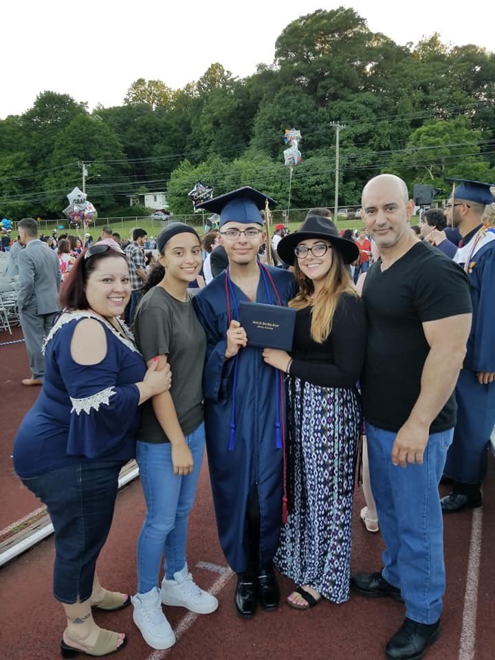 EmperorIndigo's tweet photo. “It’s a blessed life” thankful for all high school has shown me 💙💛🐾 #Panther4Life #ccsu22 https://t.co/9X16BOiSuz