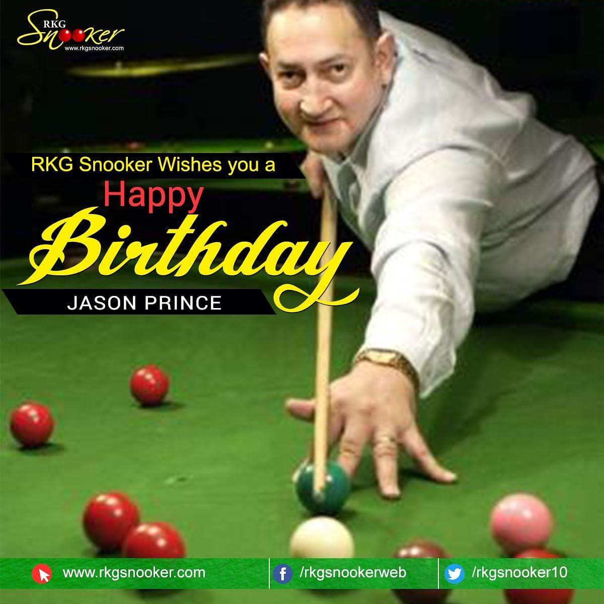 rkgsnooker10's tweet photo. RKG Snooker wishes you a Very Happy Birthday Jason Prince.
Jason Prince (born 17 June 1970) is a Northern Irish former professional snooker player.Born in 1970, Prince turned professional in 1990
#JasonPrince #HappyBirthday #BirthdayWishes #Snookerj https://t.co/CMUDaawMHK