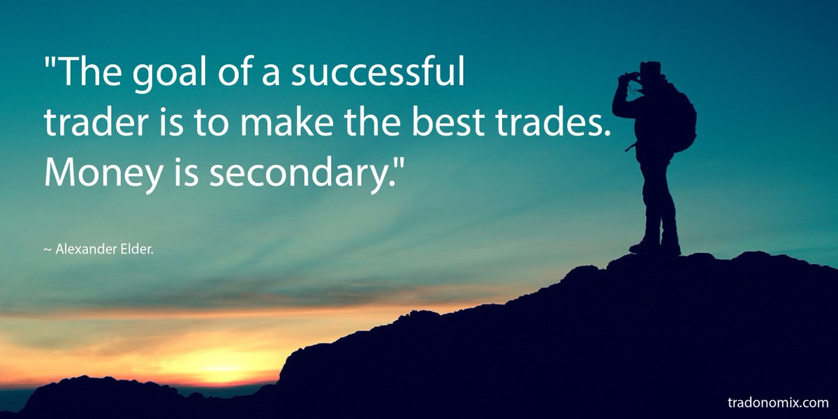 Tradonomix's tweet photo. "The goal of a successful trader is to make the best trades. Money is secondary." ~ Alexander Elder.

#MondayMotivaton #StockMarket https://t.co/f4rBSKxVKx