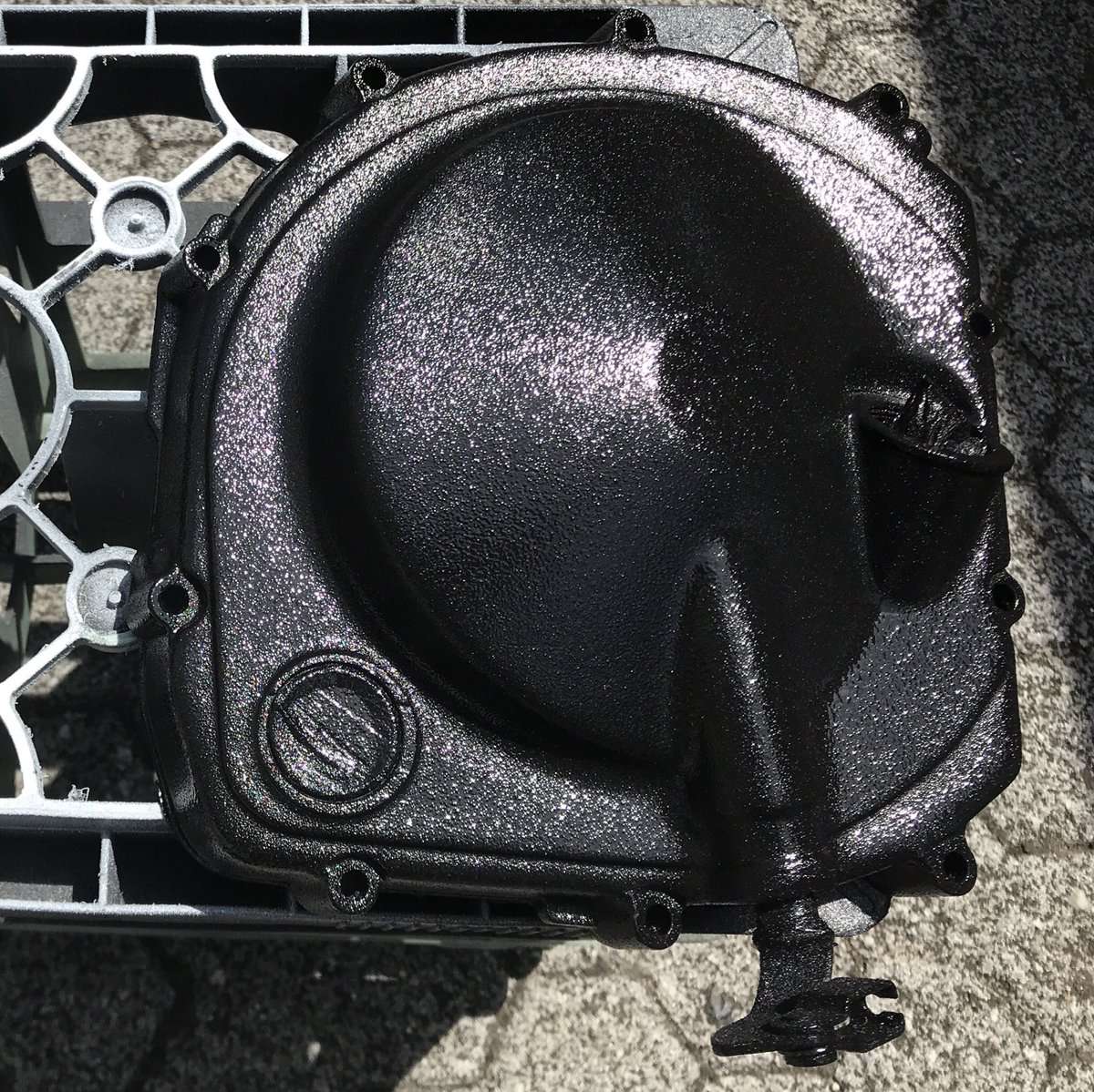 ZRX400 クラッチカバー 結晶塗装