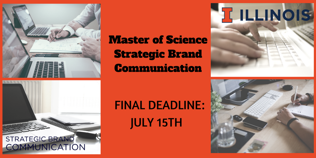Illinois_SBC's tweet image. Are you a #BrandStrategist? Don’t miss your opportunity to join the #ILLINOISfamily from the comfort of your own home! Applications are due July 15, 2018 at sbc.illinois.edu

#ILLINOIS #Illini #Advertising #Marketing #Media #Business #WeAreGies #Grad #Graduate