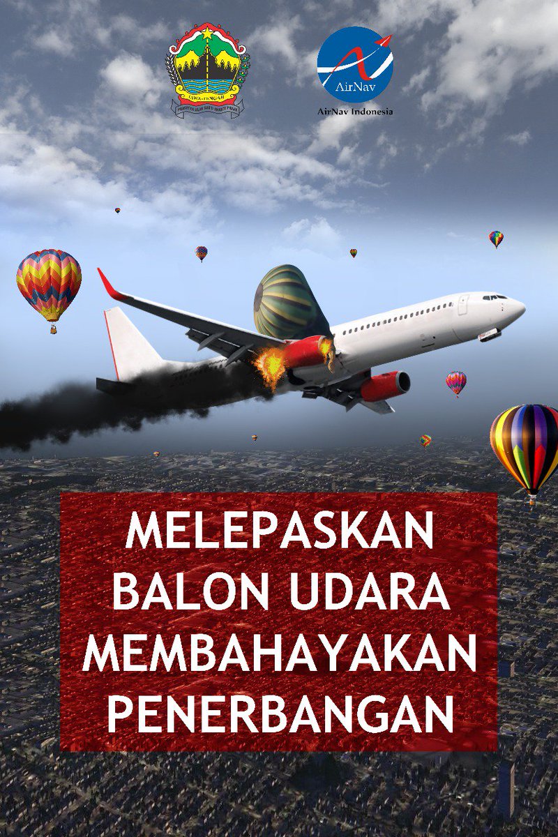 ViralStory_'s tweet photo. #TAMBATKANBalonUdaranya
Karena melepaskan balon udara secara liar MEMBAHAYAKAN PENERBANGAN. https://t.co/EWzko2XZkK