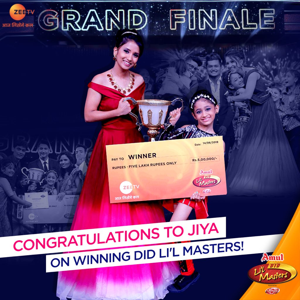 htshowbiz's tweet photo. #DanceIndiaDance #LilMasters winner is #JiyaThakur, bags Rs 5 lakh cash prize
https://t.co/YfirsH4eUR https://t.co/LRtNGsmgQq