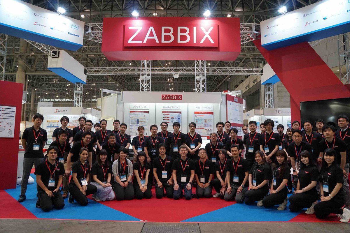 zabbix_jp's tweet photo. 先週末に行われたInterop Tokyo 2018も無事盛況のうちに閉幕しました！
Zabbixブースにお越し頂きました皆様、ありがとうございました！
また、来年Zabbixブースにてお会いできることを楽しみにしております。
See you next time !
#interop18 #zabbix https://t.co/CALTkIXgcn