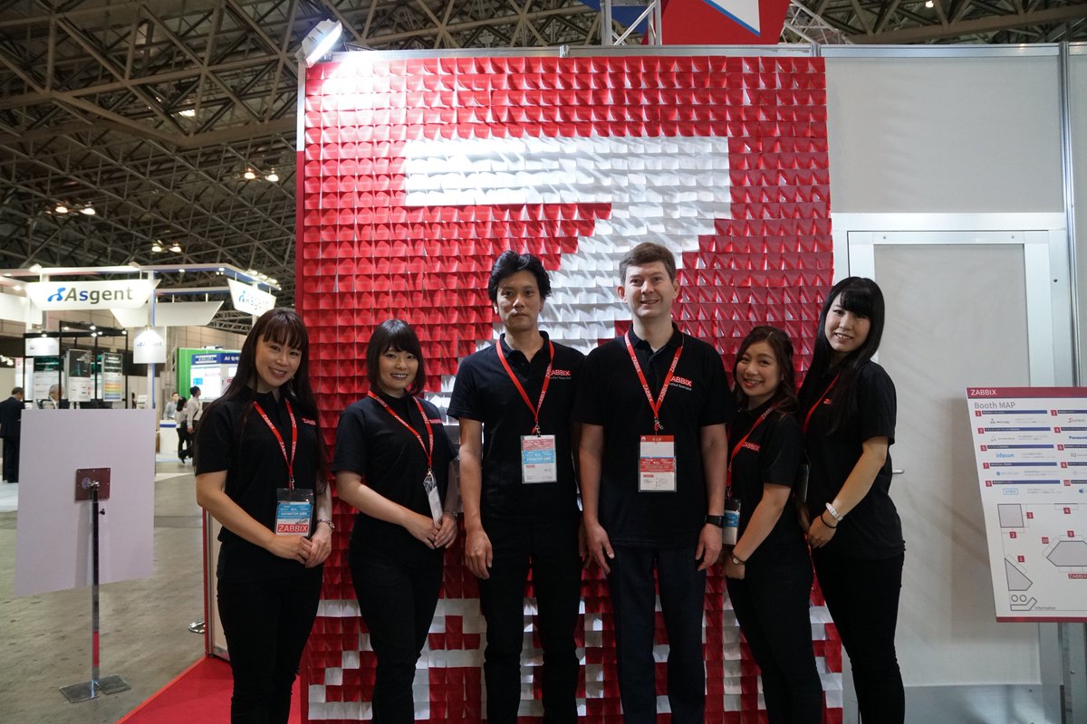 zabbix_jp's tweet photo. 先週末に行われたInterop Tokyo 2018も無事盛況のうちに閉幕しました！
Zabbixブースにお越し頂きました皆様、ありがとうございました！
また、来年Zabbixブースにてお会いできることを楽しみにしております。
See you next time !
#interop18 #zabbix https://t.co/CALTkIXgcn