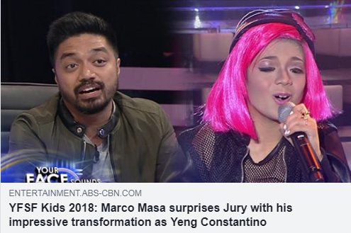 ABSCBN's tweet photo. Astig naman talaga ang dating ni Marco bilang si Yeng Constantino! Nyoy: “Isinasapuso mo talaga ang ginagawa mo. Kitang kita talaga ang hardworking factor of you.” #YFSFKArawNiTatay https://t.co/0xfxUpOkGI https://t.co/oFBY06KdnB