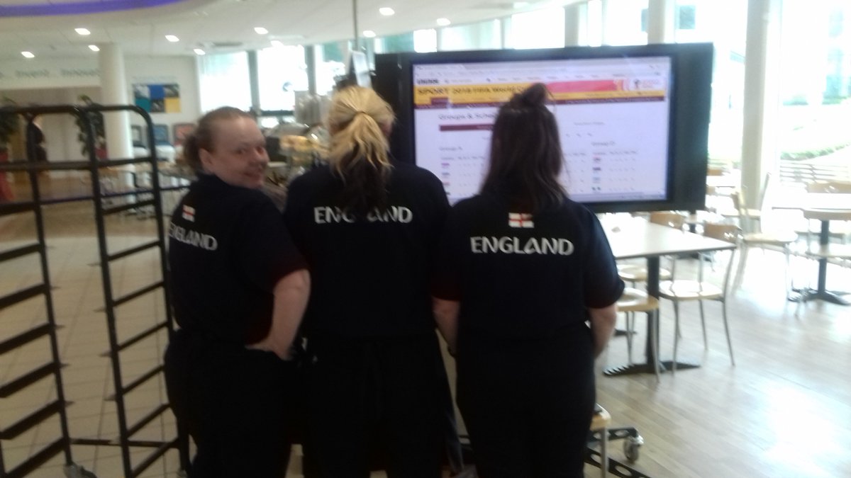 umic089's tweet photo. Come on England, Team UMIC are supporting England today @CateringAcademy @UMIC_ltd @UMIPnews @ServestFoodCo #England #WorldCup2018 #TeamSpirt #joininthefun https://t.co/jhwE0kuvYE