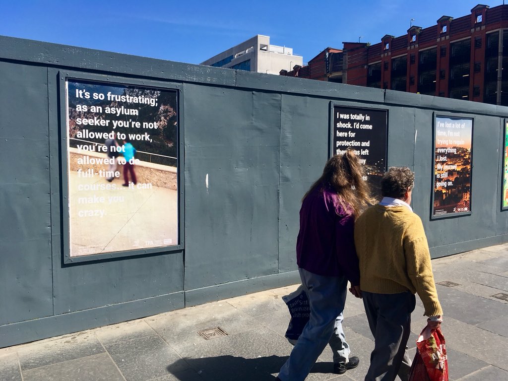 thewhoisproject's tweet photo. Our #poster #campaign in Glasgow part of #refugee #fastival #scotland 2018.10 different prints,spot them all around Glasgow.Sponsored: @scotrefcouncil @deveronprojects @theposterassociates  #whoaretheywhoarewe #whoisproject #art #artists #glasgow #refugeefestscot #postercampaign https://t.co/e8s6Mc1JdQ