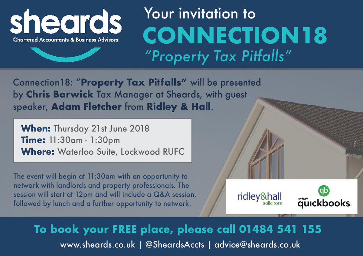 ridleyandhall's tweet photo. Just three days to go until #Connection18 event on Thursday! book your place now: https://t.co/JEdtvyBLnC Our @AdamNFletcher will be happy to answer any questions you might have #property #landlordtax https://t.co/Vnr6xjaQcQ