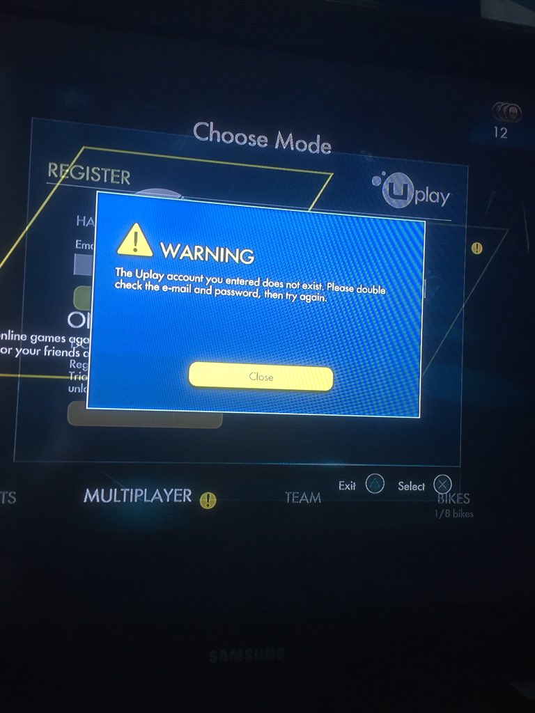 JACK_ETC's tweet photo. @UbisoftSupport i’m trying to play multiplayer on trials fusion on playstation but it says i need a uplay account i have tried to log in but it gives me the same message every time even though the accounts exists i checked on the uplay website what should i do? https://t.co/vuFD0IcWEZ