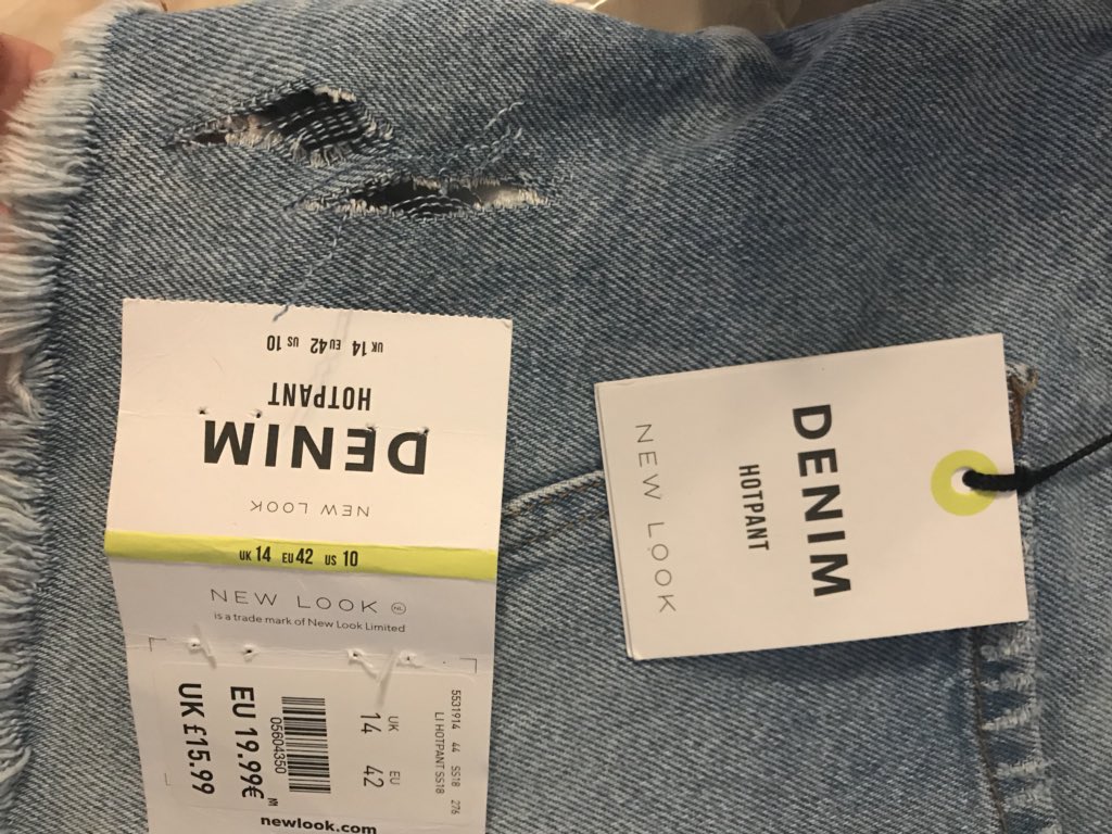 edenforrester's tweet photo. @NewLookHelp to say I’m unimpressed is an understatement. I bought these shorts back at the beginning of May for my holiday. Whilst on holiday last week I put the pair of shorts on took the labels off and they ripped. Please help! #faultyshorts https://t.co/kcE7ETlzCC