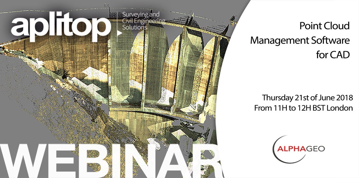 Geo_4D's tweet photo. In collaboration with Aplitop, Geo-4D's sales brand AlphaGeo are pleased to provide an open webinar invite where we will demonstrate the use of TcpMDT and it's point Cloud Module. 

To register for this free Webinar, follow the following link: https://t.co/hgcfrfpGDo https://t.co/t9JNJGEQX4
