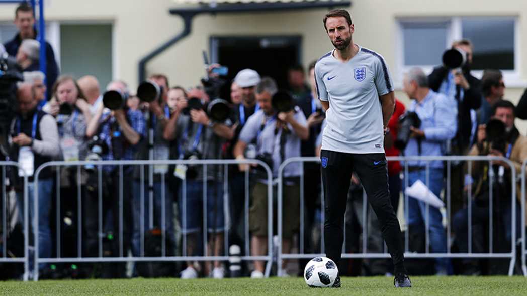 RecruitMeUSA's tweet photo. All eyes turn to Southgate and his men tonight. Double tap if you think England will win! Put your score predictions in the comments below! #england #worldcup2018 (Photo from https://t.co/pYpbPiMx8t) https://t.co/9bpAOWAN8W