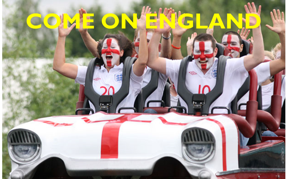 THORPEPARK's tweet photo. Here's a little throwback to 2010 when we turned our Stealth train to the world's fastest flag..
We're getting fully behind the #ThreeLions on the Island and don't forget you can see every game of the #WorldCup in the Dome, including England vs Tunisia at 7pm
COME ON ENGLAND! https://t.co/9CWgaA3pJL