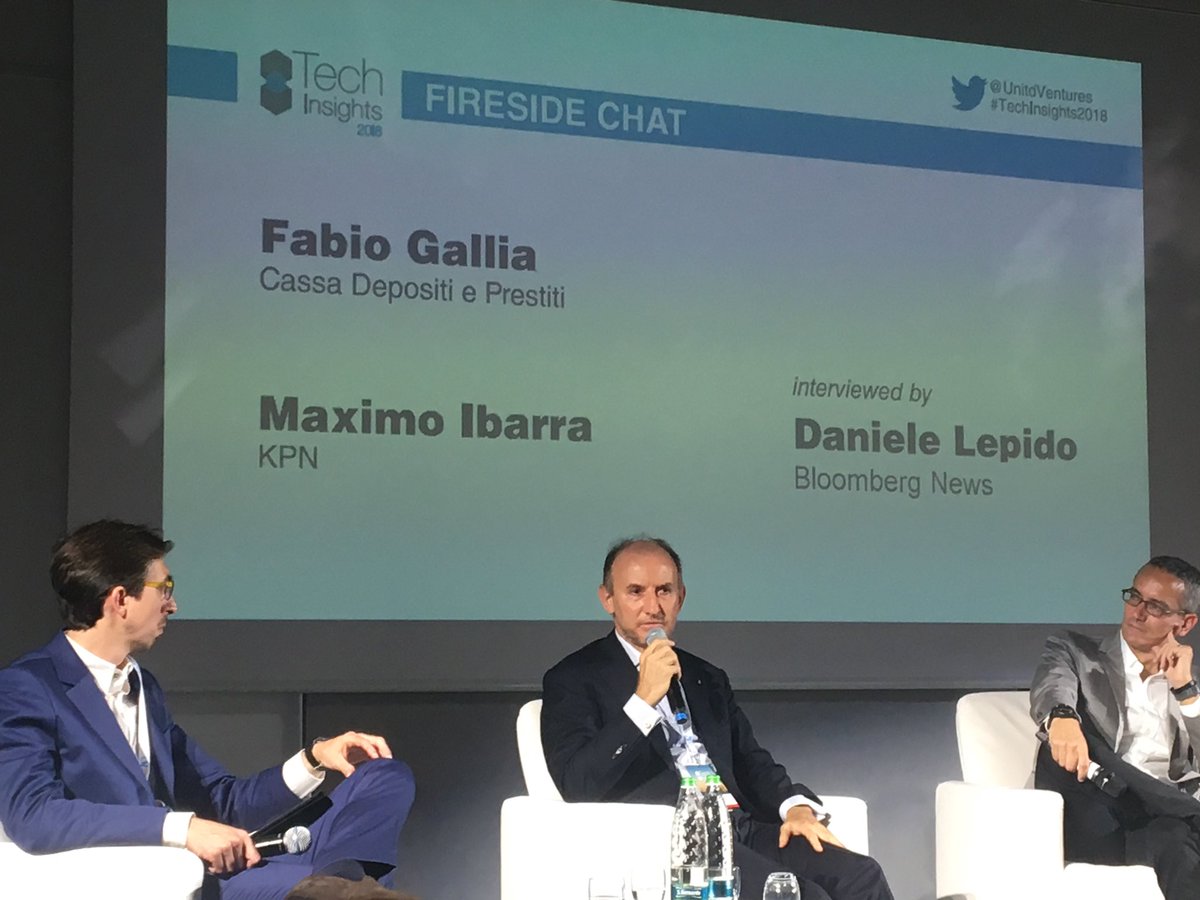 “There should be more events like this one” Fabio Gallia, ceo of   #cdp commenting #vc gaps in Italy #TechInsights2018 <a href="/UnitdVentures/">United Ventures</a> <a href="/carloalberto/">C.A. Carnevale-Maffè</a>