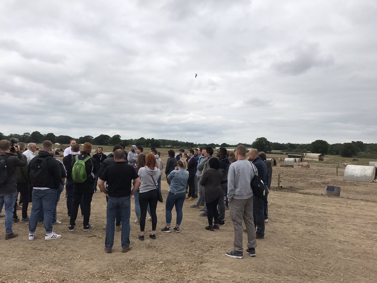 LewisKelsey2's tweet photo. We've arrived @BlythburghPork looking forward to seeing some great free range pigs @AubreyAllen #aubreyinspires https://t.co/ttDSUx1jrn