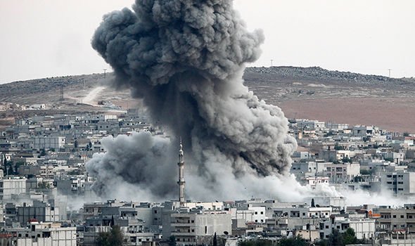 WorldNewsWNTC's tweet photo. -World War 3 fears ESCALATE as US 'BOMB' Syrian military site killing dozens. - https://t.co/PS4H8k2ZEf - https://t.co/PS4H8k2ZEf - ... https://t.co/jMF2k7pmjI