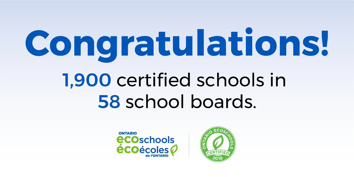 EcoSchoolsCAN's tweet photo. Congratulations to all certified EcoSchools! Your actions have made an impact. #EverySchoolanEcoSchool @SMCDSB @SGDSBoard @TCDSB @TVDSB @UCDSB @ugdsb @WCDSBGreen @WECDSB @WellingtonCath @wrdsb @ycdsb @yourschools @YRDSBEcoSchools https://t.co/eTT1dpmLpw