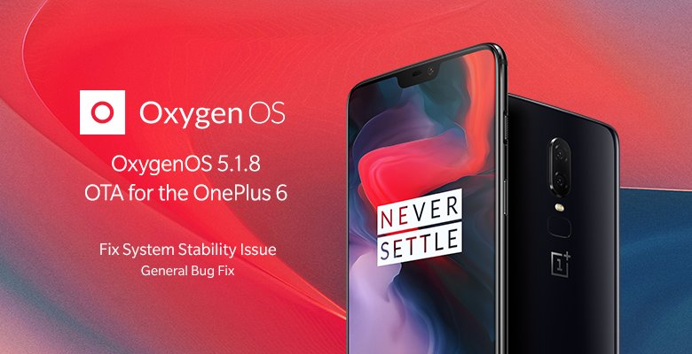 WhatsOnTech's tweet image. OxygenOS 5.1.8 update is now rolling out to OnePlus 6 users in India: bit.ly/OxygnOS518

#OxygenOS #OnePlus6 #OnePlus