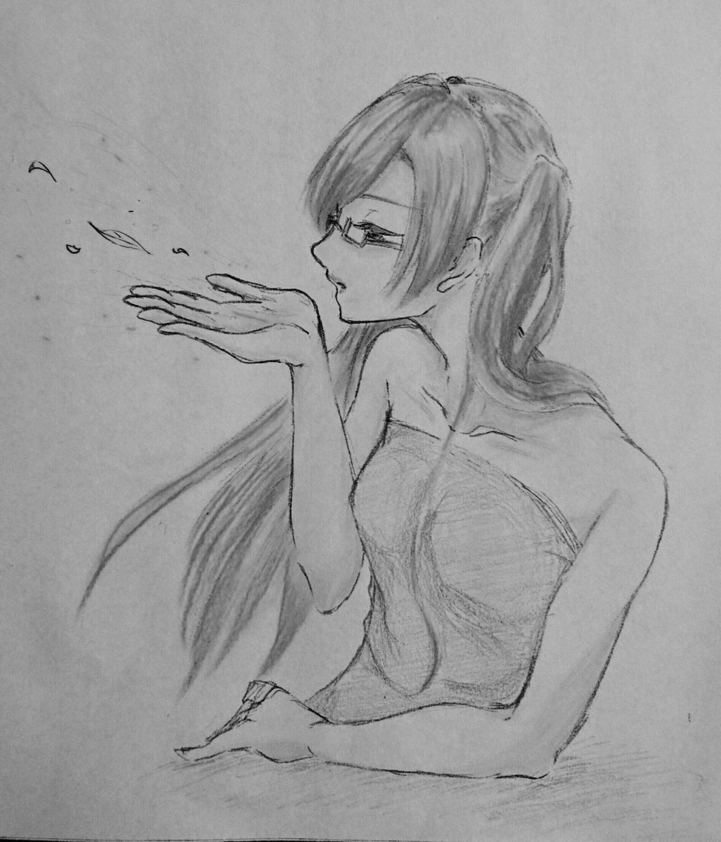 #絵をモノクロにするとかっこいい
基本モノクロなのでとても貴重な色塗られた子達…。 