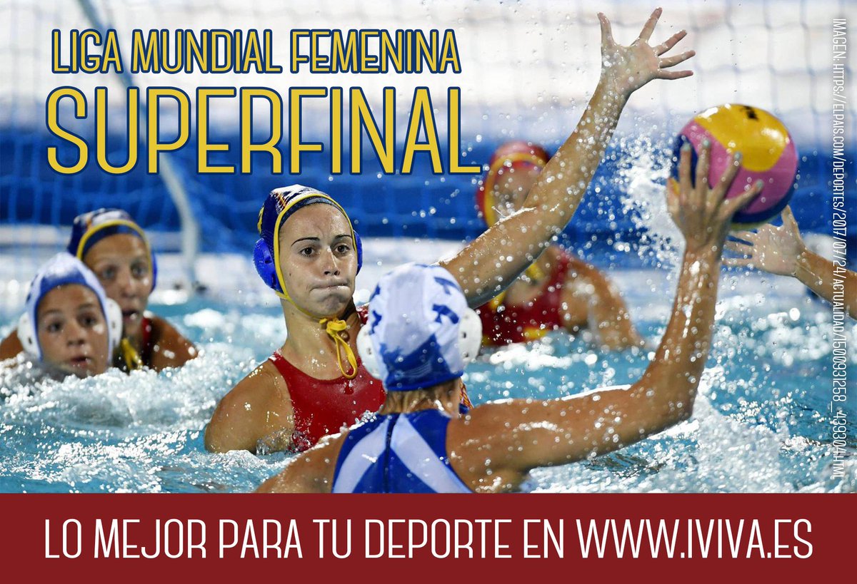 IvivaDeportes's tweet photo. Nos lanzamos a la piscina para jugar la superfinal de waterpolo femenino! 🤽‍♀ 
Si tú también quieres seguir a tus ídolos, te invitamos a jugar con el mejor material deportivo! 👉https://t.co/smDgsi8qcB
#iviva #materialdeportivo #deporte #sport #waterpolo https://t.co/jAfkABy2d7