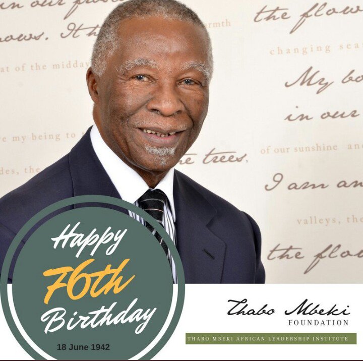 Happy Birthday President Thabo Mbeki. 