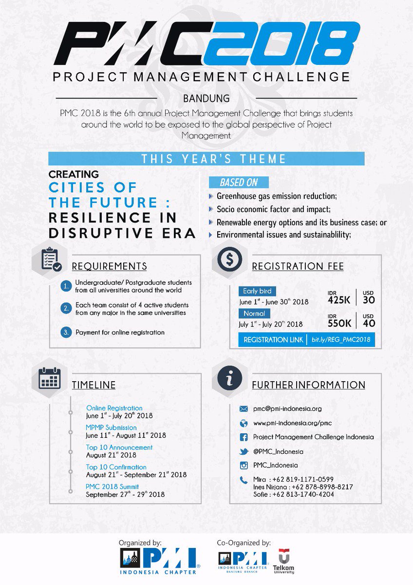 Assalamualaikum Wr, Wb
PMC is back and we wish you a Happy Eid Mubarak 1439 H

From all of us at PMC2018 Project Team 
<a href="/PMIIndonesia/">PMI Indonesia Chapter</a>