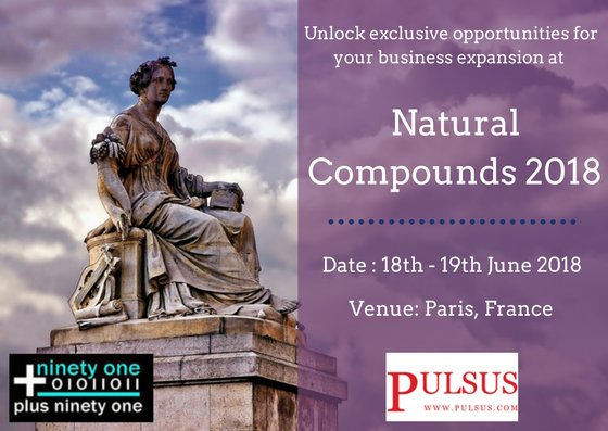 plus91's tweet photo. Join the best Scientific Open discussions at World Congress on Pharmacology and Chemistry of Natural Compounds #NaturalCompounds2018 from 18 - 19 Jun 2018 at Holiday Inn Paris - Marne La Vallee #Paris, France. @Pulsusmeetings @plus91 @natcompound2018 @holidayinnmlv https://t.co/djZoIA51OP