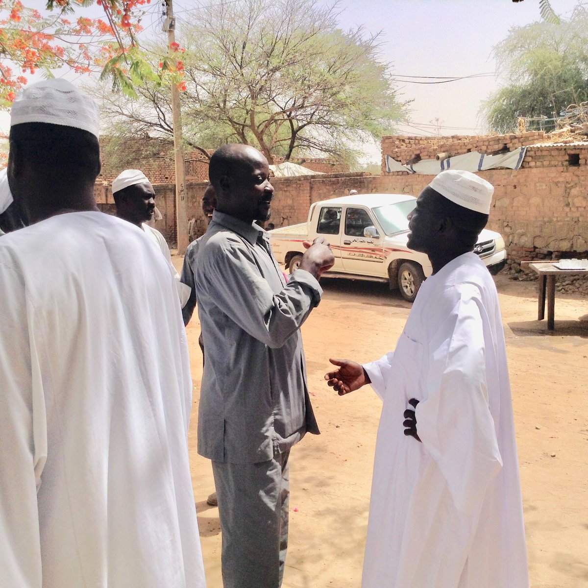Really a sad news 
My cousin Jamaa Mohmmed Yousif was assassinated yesterday at his house in Jebel Marra. The late was the leader of IDPs camp in Nerteity Darfur. He was so committed to help the conflict affected population. We had met recently during my visit to Darfur.