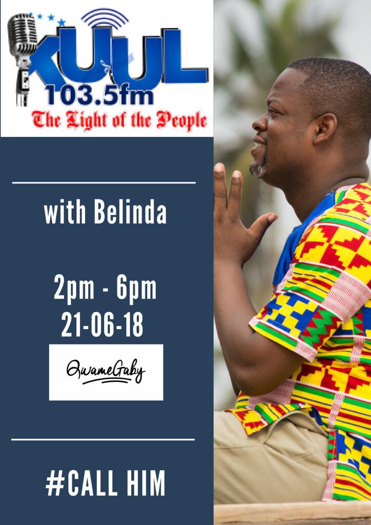 KingJonilar's tweet photo. @QwamyGaby on radio with @YummyGH this Thursday•
•
•

#QwamyGaby #Fr3No #GospelMusic #HoTour #RadioTour #HO #VoltaRadio #MusicMarketing #DigitalMarketing #Jonilar #PublicRelations #Publicist #MusicBlogger #Blogger #GospelSong #GhanaGospel #Ewe #Ghana cc:@EBConsult_gh https://t.co/n4RMXE7PXA