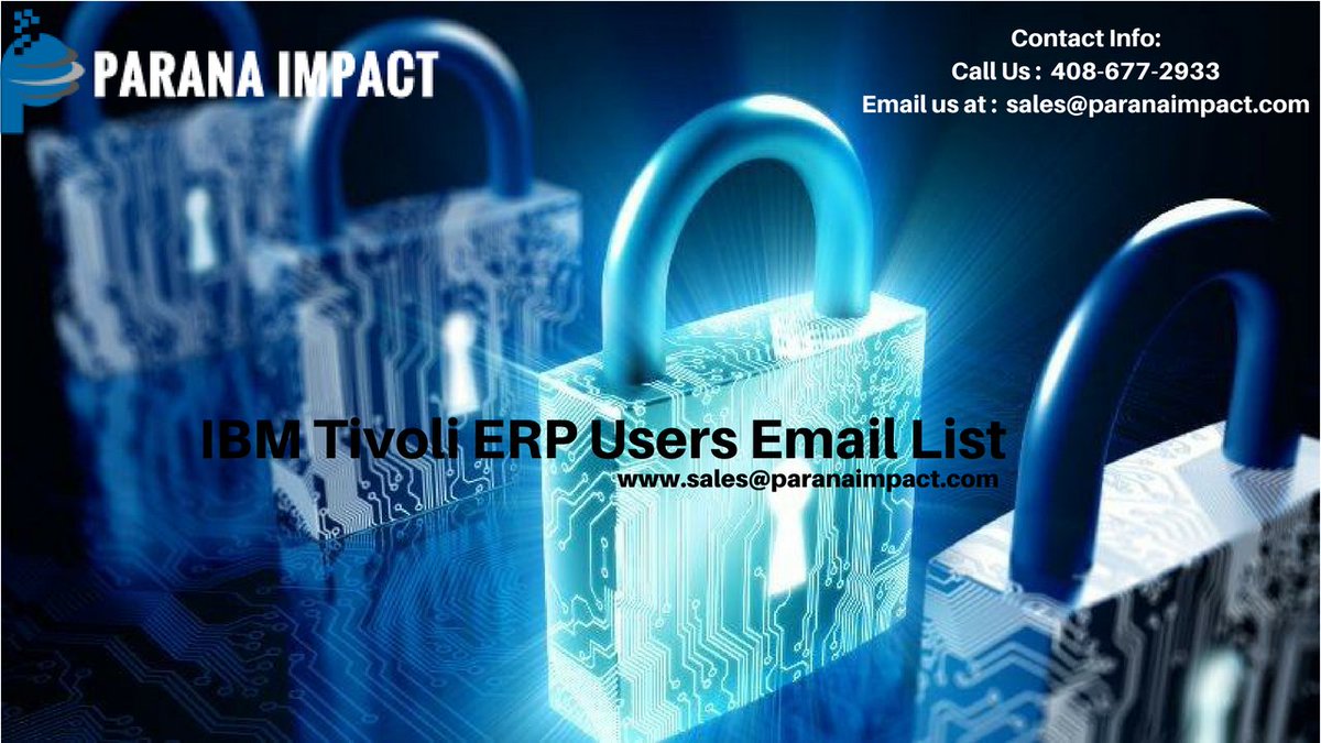 ParanaImpact's tweet photo. IBM Tivoli ERP Users #Email List https://t.co/CVOFZgXi55 https://t.co/SSfvdxhLlW